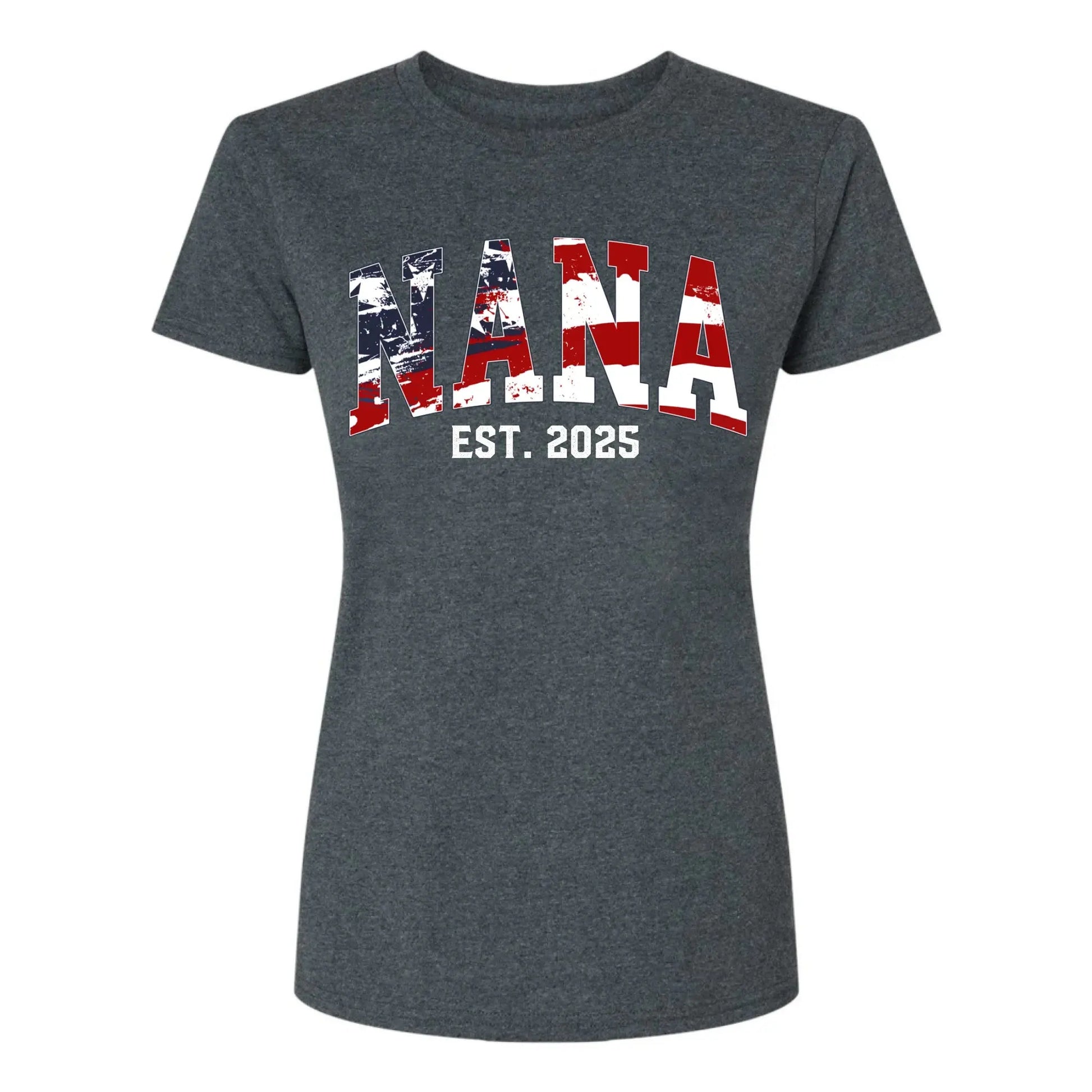 Personalized Nana Shirt with Kids’ Names & EST Year – 4th of July Gift for Grandma, American Flag Theme  Ezcustomize