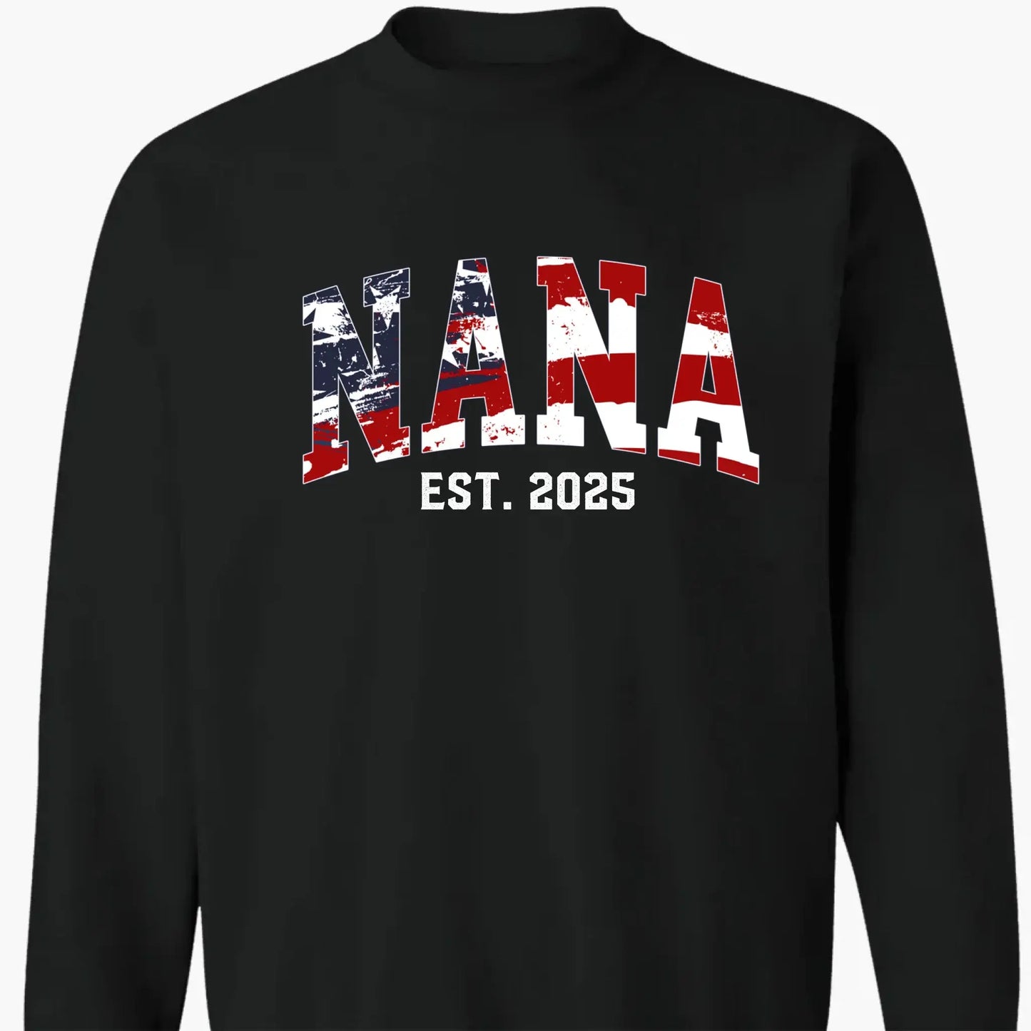 Personalized Nana Shirt with Kids’ Names & EST Year – 4th of July Gift for Grandma, American Flag Theme  Ezcustomize
