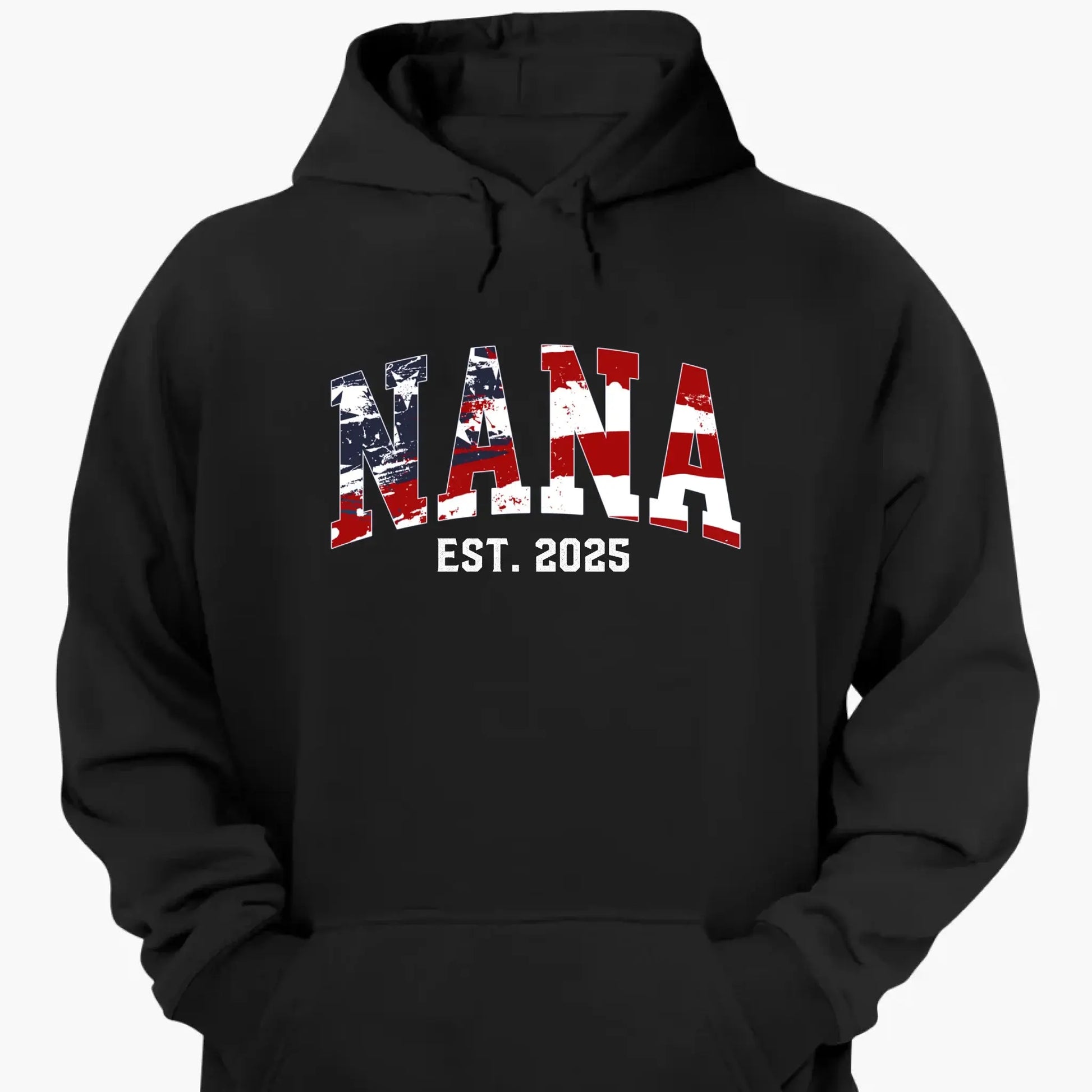 Personalized Nana Shirt with Kids’ Names & EST Year – 4th of July Gift for Grandma, American Flag Theme  Ezcustomize