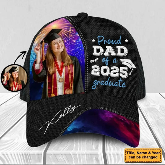 Personalized Proud Dad of a Graduate Cap - Custom Graduation Gift for Fathers  Ezcustomize