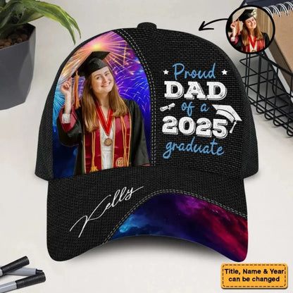 Personalized Proud Dad of a Graduate Cap - Custom Graduation Gift for Fathers  Ezcustomize