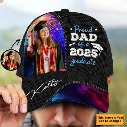 Personalized Proud Dad of a Graduate Cap - Custom Graduation Gift for Fathers  Ezcustomize