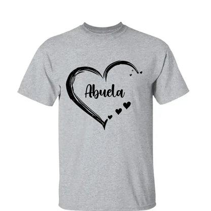 Personalized Sport Mom or Grandma Shirt – Heart Design with Custom Kids’ Names  Ezcustomize