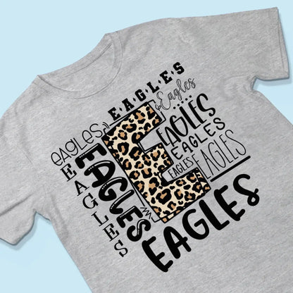 Personalized Sport Team Mascot Typography Design – Custom T-shirt/Sweatshirt/Hoodie - Game Day Spirit Tee for Fans, Family & Players  Ezcustomize
