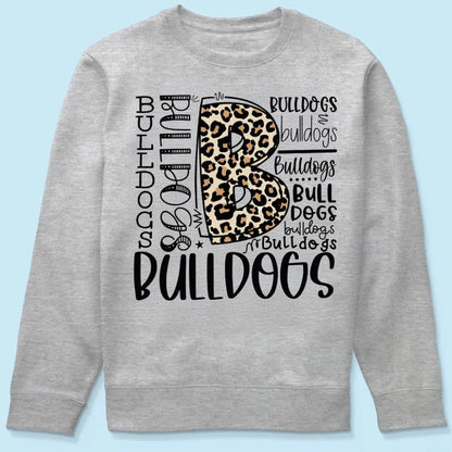 Personalized Sport Team Mascot Typography Design – Custom T-shirt/Sweatshirt/Hoodie - Game Day Spirit Tee for Fans, Family & Players  Ezcustomize