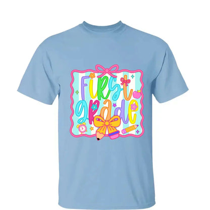 Personalized Teacher Shirt with Grade and Name – Cute Coquette Back to School Shirt for Pre-K to 5th Grade Teachers  Ezcustomize