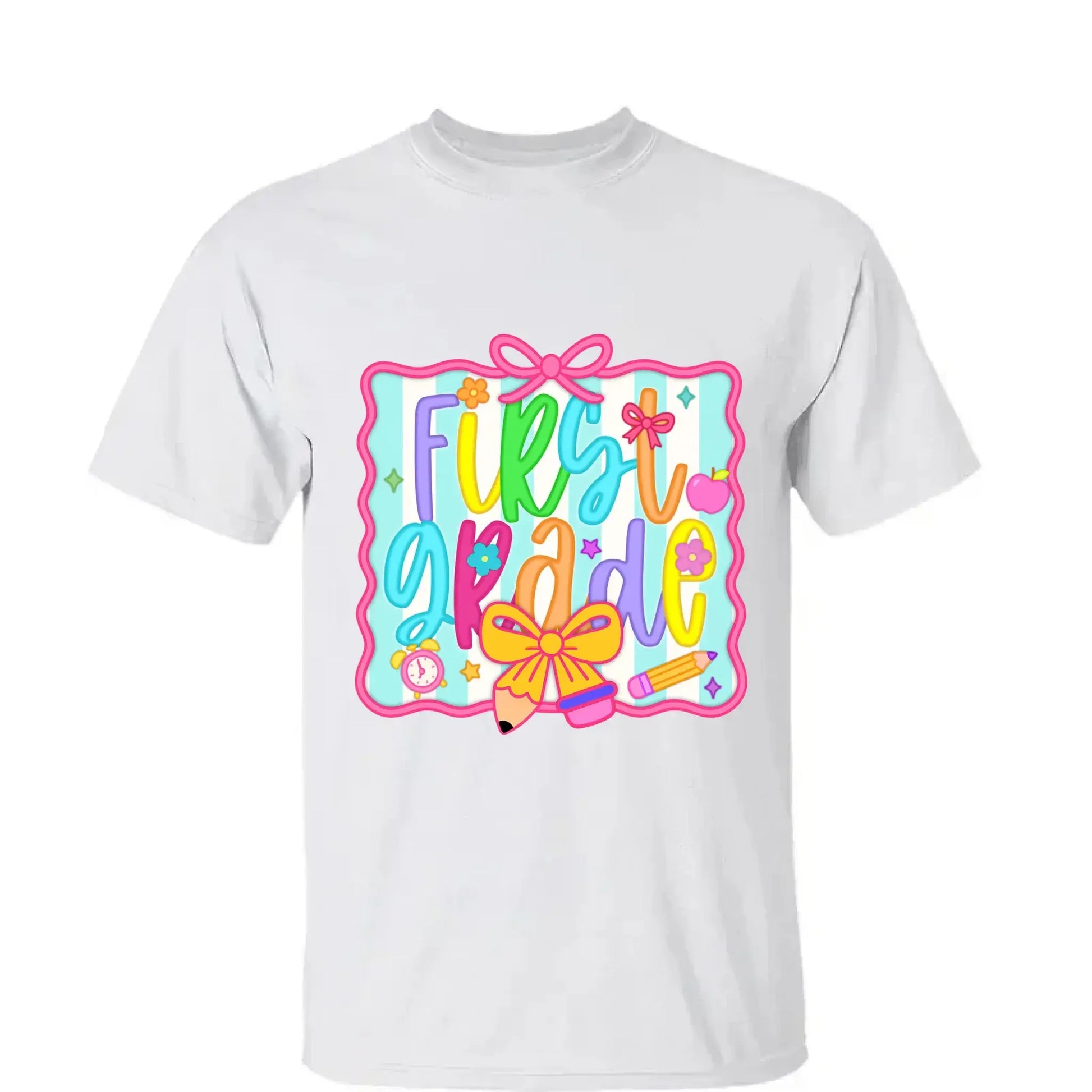 Personalized Teacher Shirt with Grade and Name – Cute Coquette Back to School Shirt for Pre-K to 5th Grade Teachers  Ezcustomize