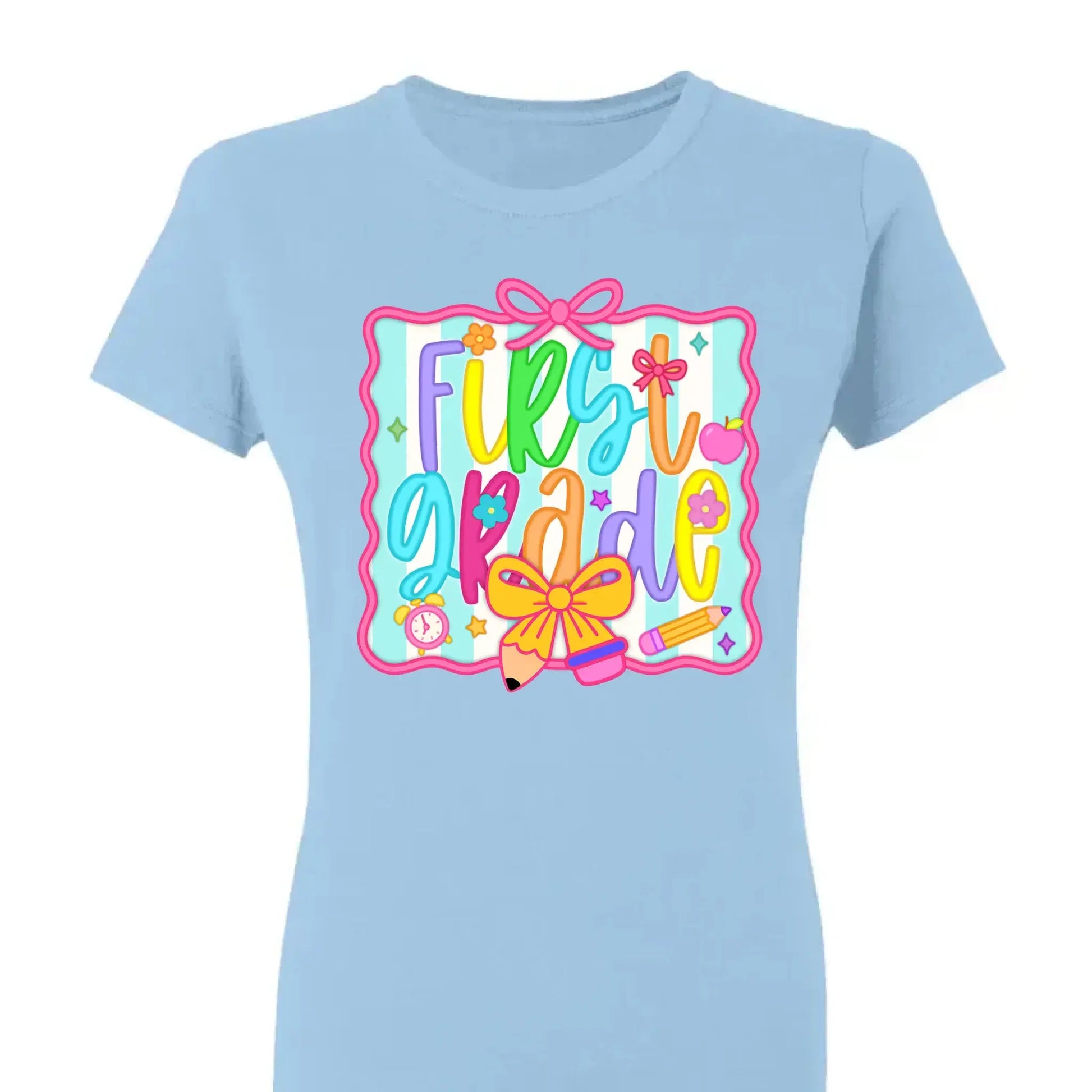 Personalized Teacher Shirt with Grade and Name – Cute Coquette Back to School Shirt for Pre-K to 5th Grade Teachers  Ezcustomize