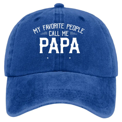 Personalized Washed Denim Cap with Kids’ Names – Custom Dad, Papa, or Grandpa Hat  Ezcustomize