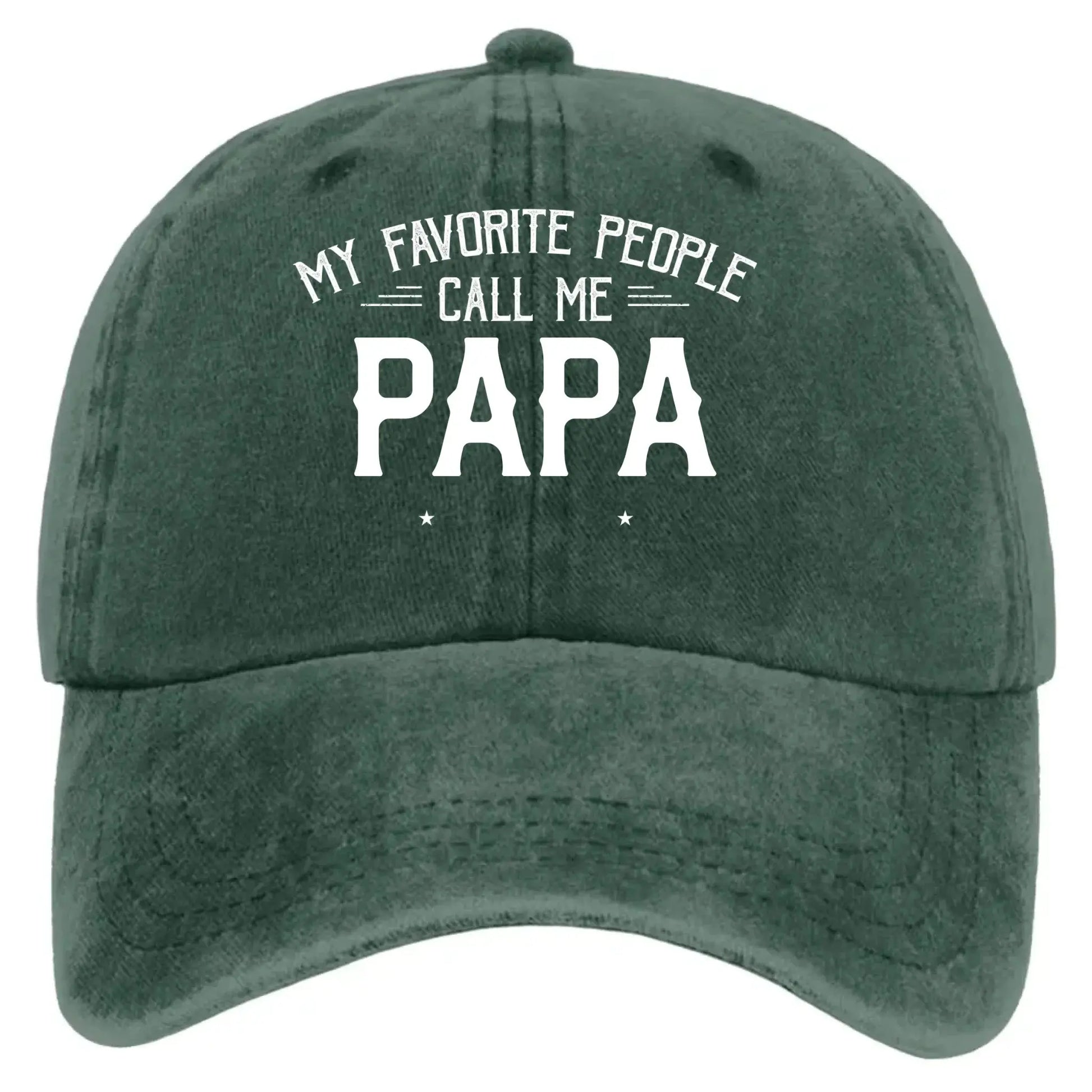 Personalized Washed Denim Cap with Kids’ Names – Custom Dad, Papa, or Grandpa Hat  Ezcustomize