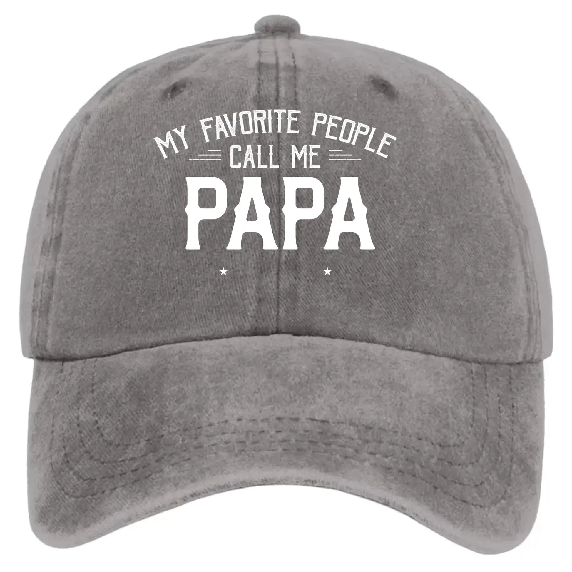 Personalized Washed Denim Cap with Kids’ Names – Custom Dad, Papa, or Grandpa Hat  Ezcustomize