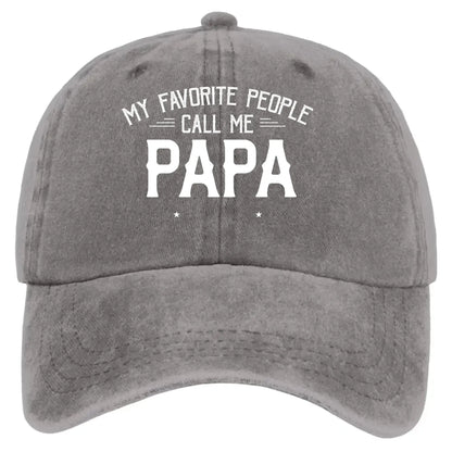 Personalized Washed Denim Cap with Kids’ Names – Custom Dad, Papa, or Grandpa Hat  Ezcustomize