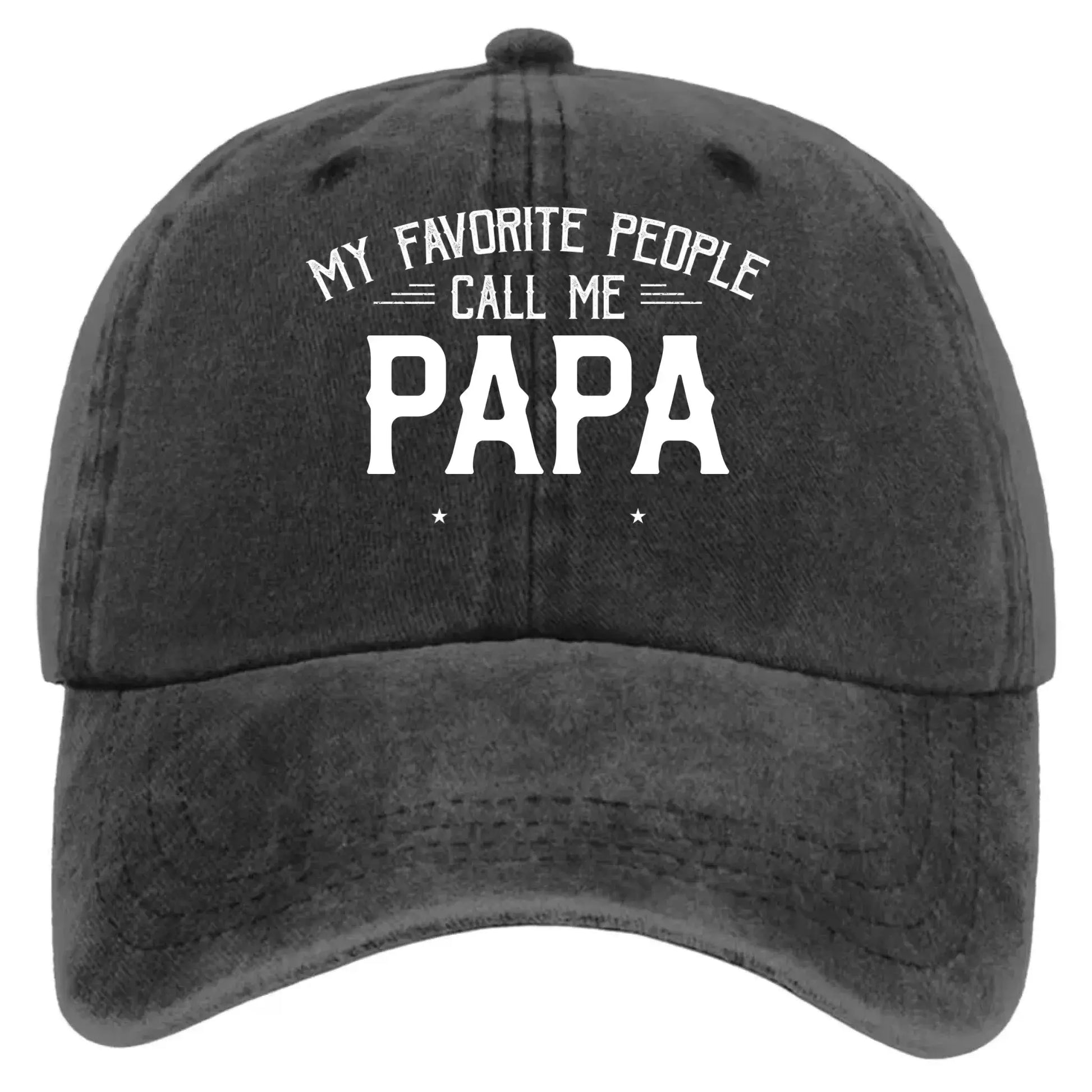 Personalized Washed Denim Cap with Kids’ Names – Custom Dad, Papa, or Grandpa Hat  Ezcustomize