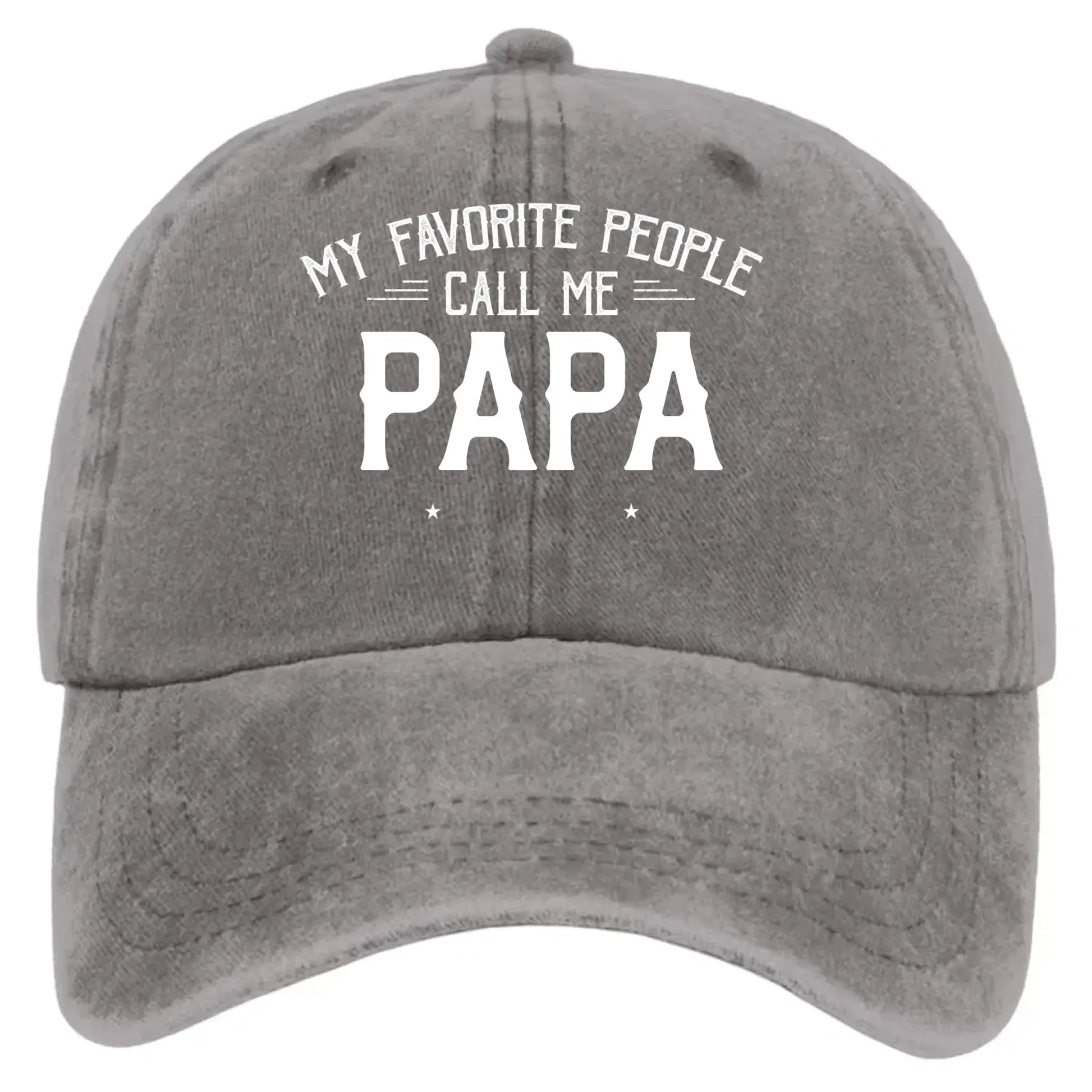 Personalized Washed Denim Cap with Kids’ Names – Custom Dad, Papa, or Grandpa Hat  Ezcustomize