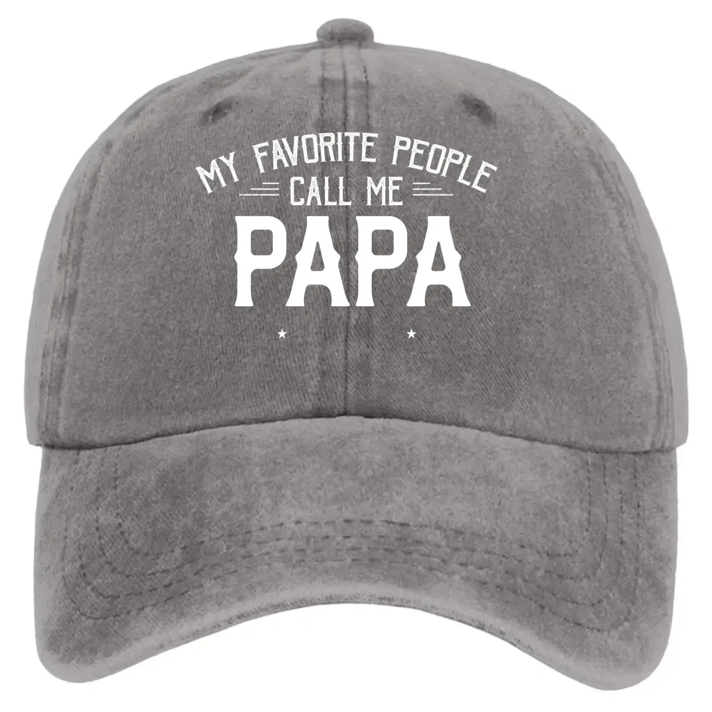 Personalized Washed Denim Cap with Kids’ Names – Custom Dad, Papa, or Grandpa Hat  Ezcustomize
