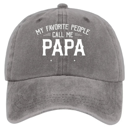 Personalized Washed Denim Cap with Kids’ Names – Custom Dad, Papa, or Grandpa Hat  Ezcustomize