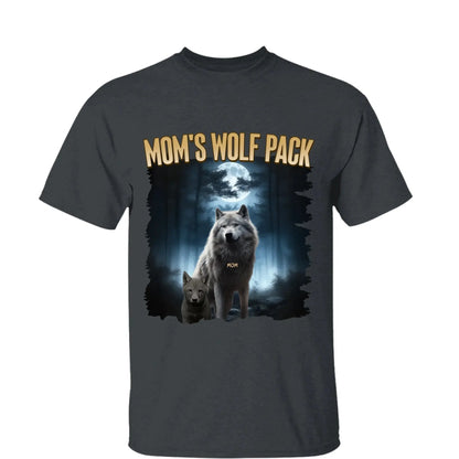 Personalized Wolf Pack Shirt for Mom, Nana, Mimi, or Grandma – Custom Family Names, Cute Gift for Mother’s Day or Birthday  Ezcustomize