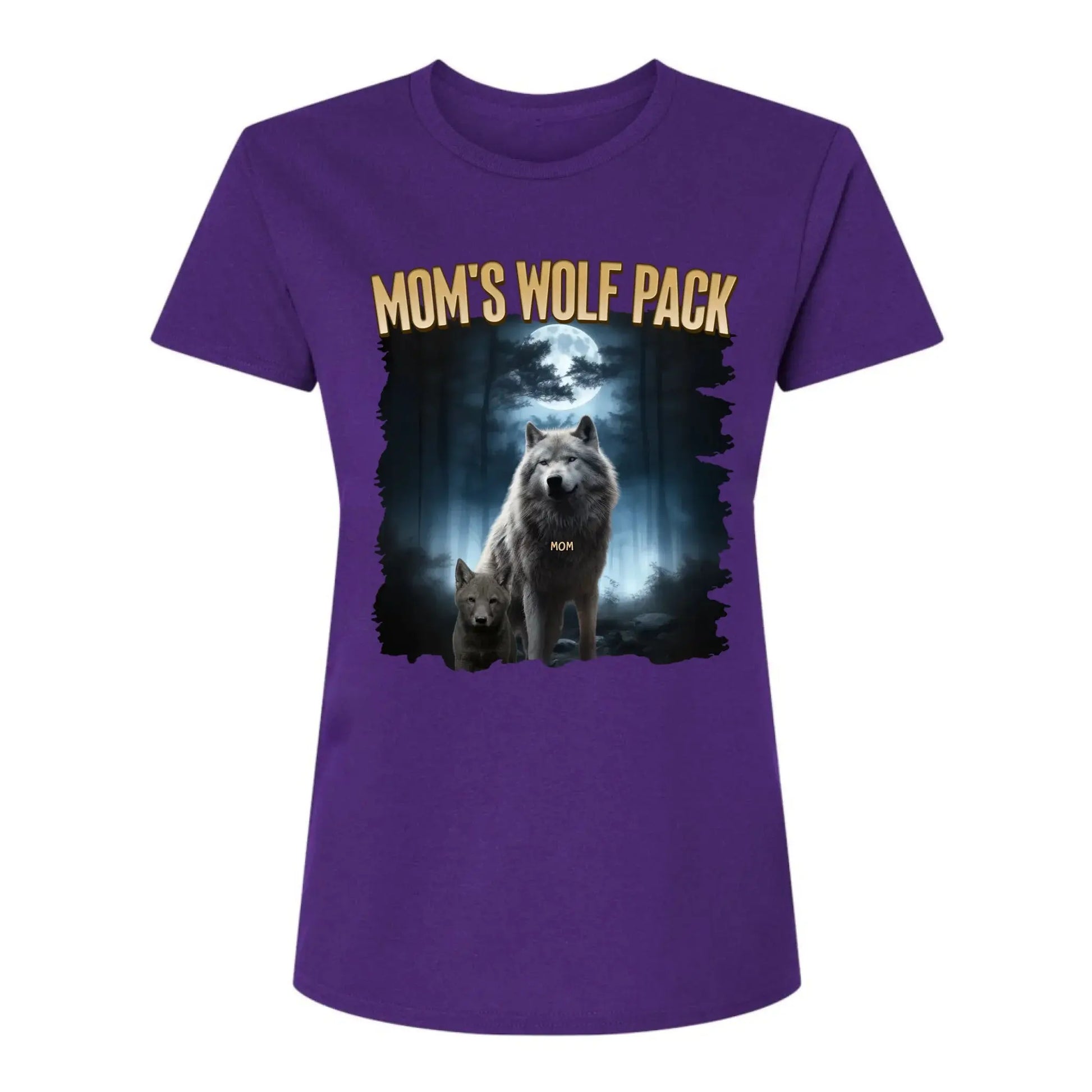 Personalized Wolf Pack Shirt for Mom, Nana, Mimi, or Grandma – Custom Family Names, Cute Gift for Mother’s Day or Birthday  Ezcustomize