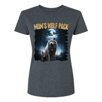 Personalized Wolf Pack Shirt for Mom, Nana, Mimi, or Grandma – Custom Family Names, Cute Gift for Mother’s Day or Birthday  Ezcustomize