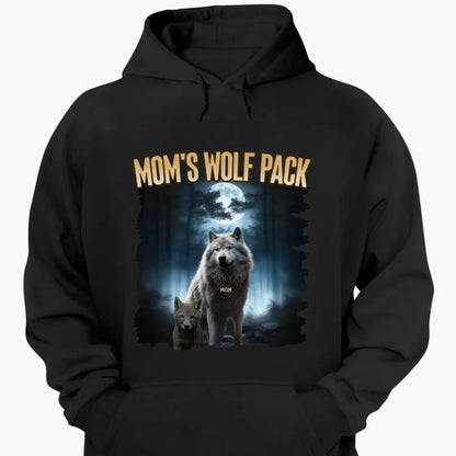 Personalized Wolf Pack Shirt for Mom, Nana, Mimi, or Grandma – Custom Family Names, Cute Gift for Mother’s Day or Birthday  Ezcustomize