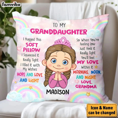 Personalized 'Hug This' Pillow - Grandma's Special Gift for Granddaughter  Ezcustomize