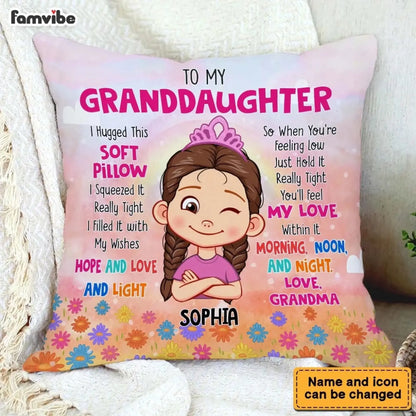 Personalized 'Hug This' Pillow - Grandma's Special Gift for Granddaughter  Ezcustomize