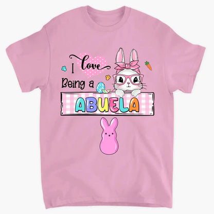 Personalized "I Love Being a Grandma" Easter Bunny Shirt – Custom Easter Gift for Grandma  Ezcustomize