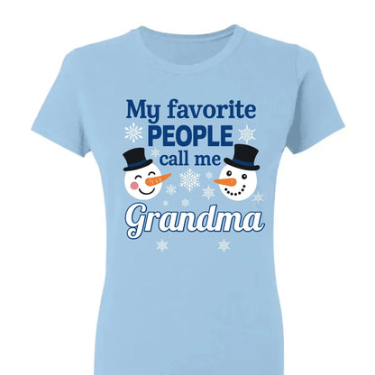 Personalized "My Favorite People Call Me Grandma" Sweatshirt – Custom Grandma Shirt with Kids' Names – Family Love Gift for Grandma  Ezcustomize