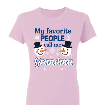Personalized "My Favorite People Call Me Grandma" Sweatshirt – Custom Grandma Shirt with Kids' Names – Family Love Gift for Grandma  Ezcustomize