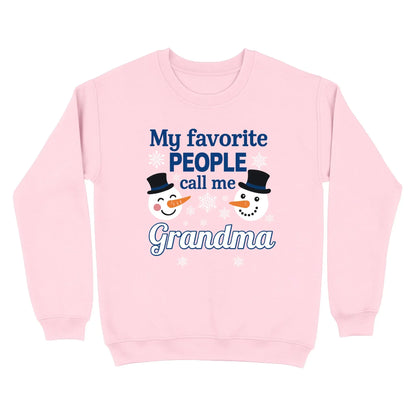 Personalized "My Favorite People Call Me Grandma" Sweatshirt – Custom Grandma Shirt with Kids' Names – Family Love Gift for Grandma  Ezcustomize