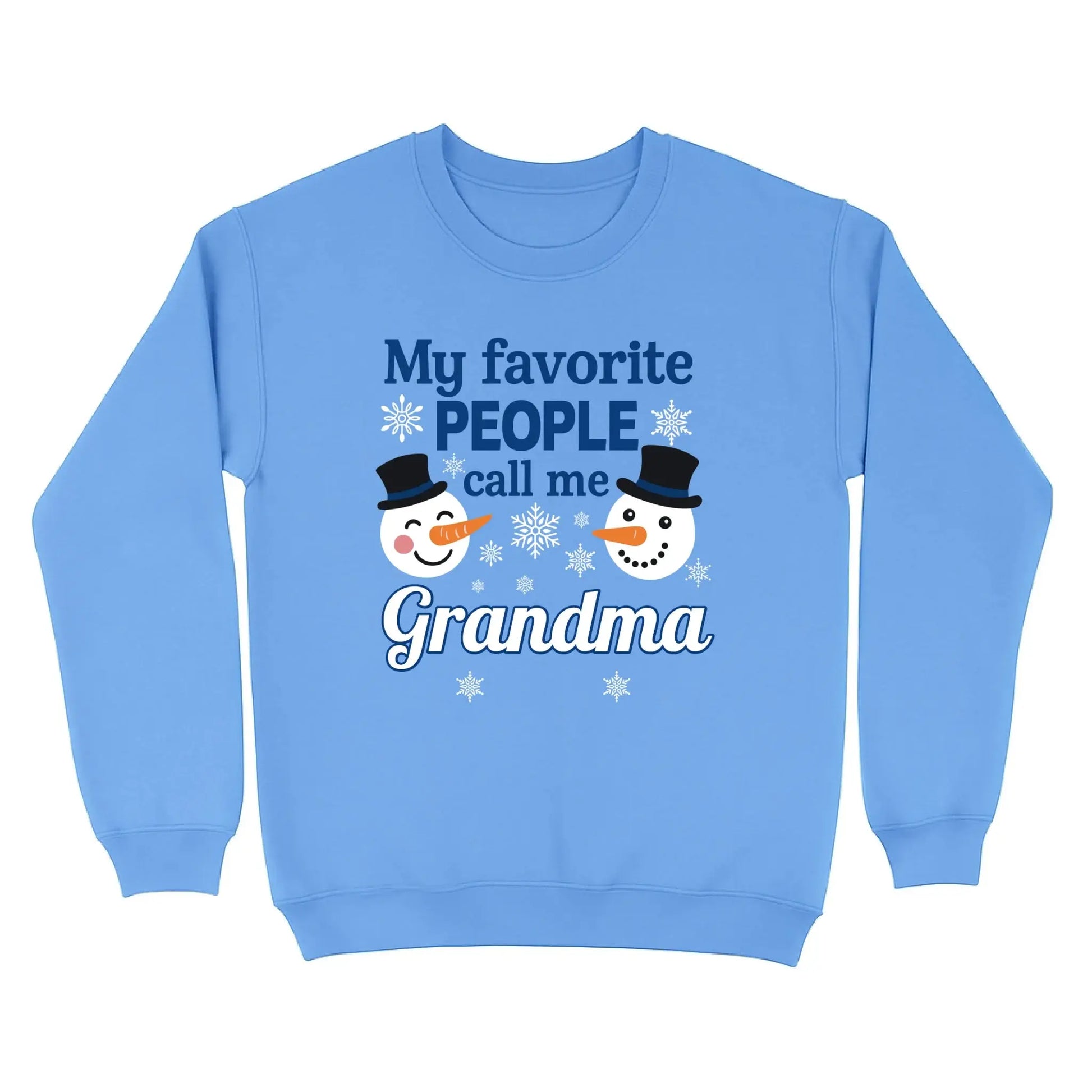 Personalized "My Favorite People Call Me Grandma" Sweatshirt – Custom Grandma Shirt with Kids' Names – Family Love Gift for Grandma  Ezcustomize