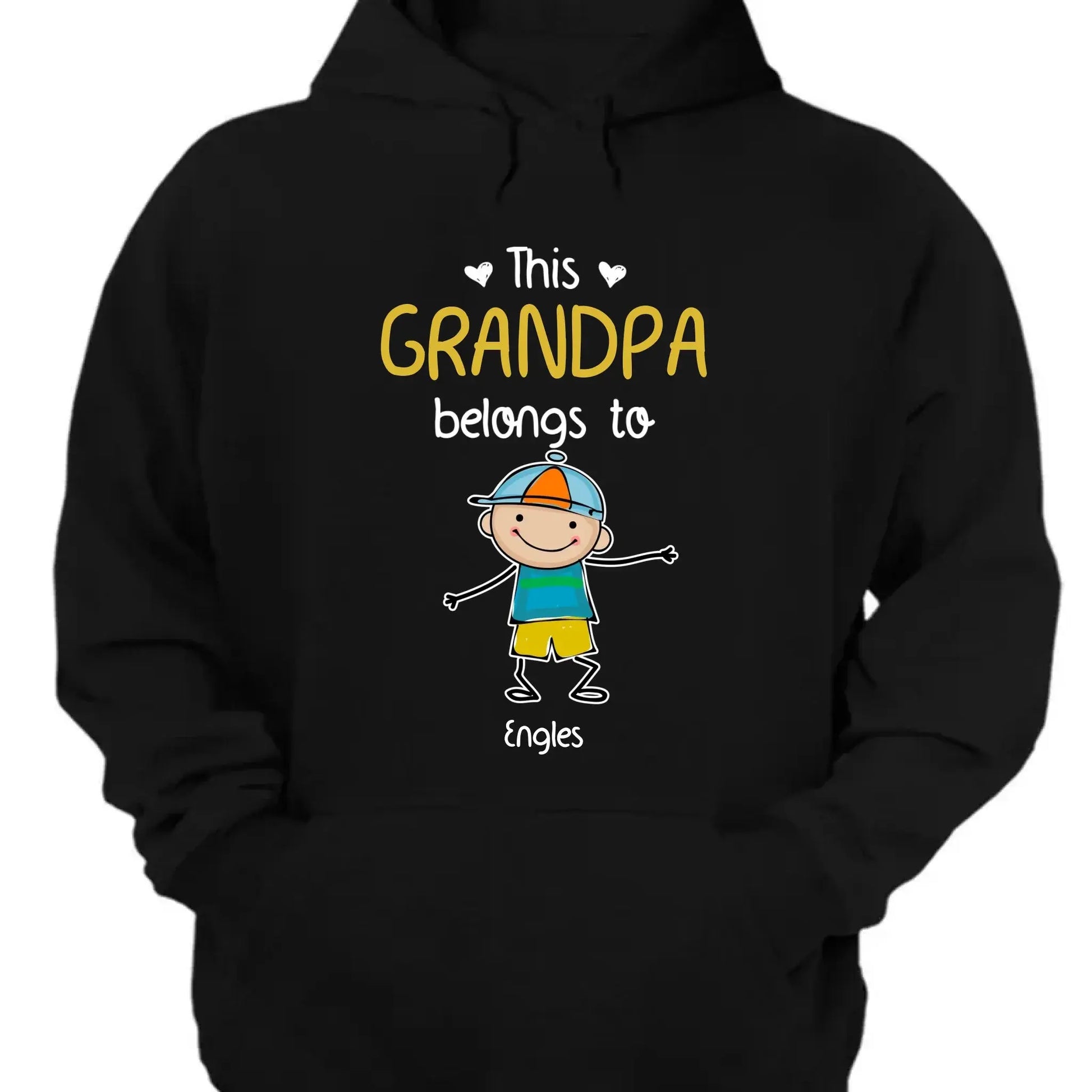 Personalized "This Grandpa Belongs To" Shirt - Custom Gift with Grandkids’ Names  Ezcustomize