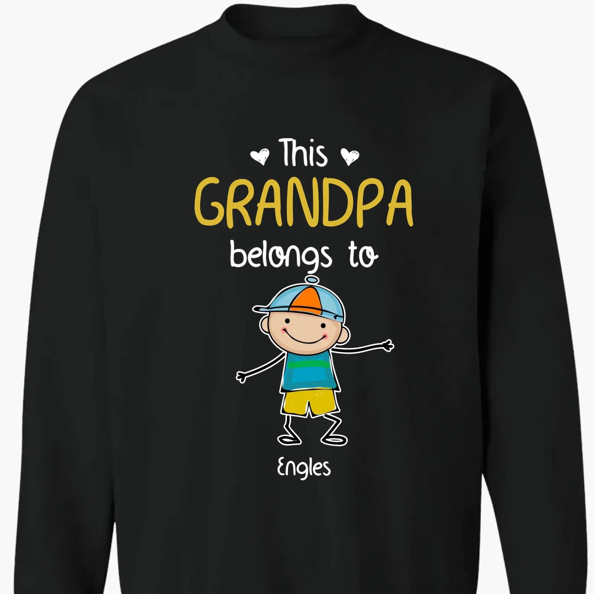 Personalized "This Grandpa Belongs To" Shirt - Custom Gift with Grandkids’ Names  Ezcustomize