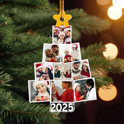 Photo Family Tree Christmas – Personalized Family Photo Ornament – Meaningful Holiday Gift for Parents, Grandparents & Relatives  Ezcustomize