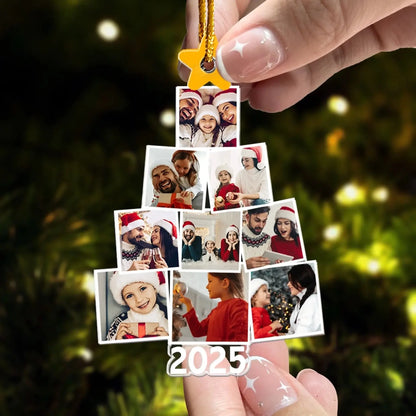 Photo Family Tree Christmas – Personalized Family Photo Ornament – Meaningful Holiday Gift for Parents, Grandparents & Relatives  Ezcustomize