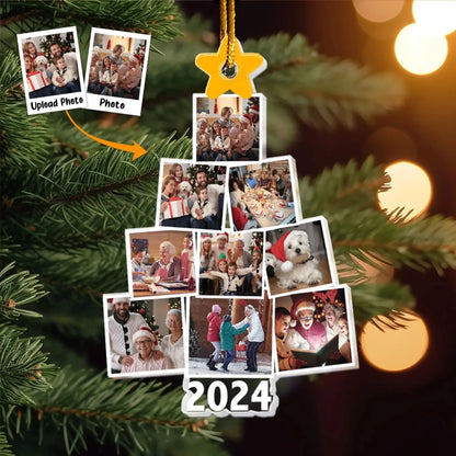 Photo Family Tree Christmas – Personalized Family Photo Ornament – Meaningful Holiday Gift for Parents, Grandparents & Relatives  Ezcustomize