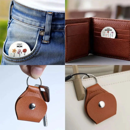 Pocket Hug for Mom Turned Grandma – Personalized Floral Keepsake Coin Token – Sweet Everyday Reminder & Birthday Gift from Kids  Ezcustomize