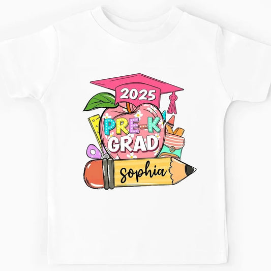 Pre-K Graduation Shirt – Personalized T-Shirt for Kids – Custom Preschool Graduation Gift for Boys and Girls  Ezcustomize