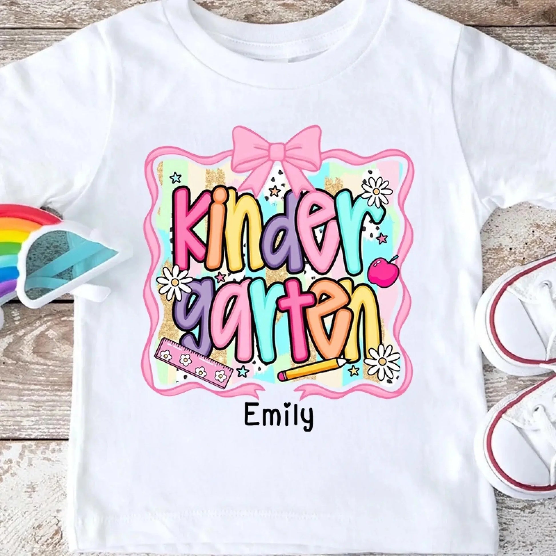 Preppy Back to School Shirt – Cute First Day of School Outfit Personalized with Name For Kids  Ezcustomize