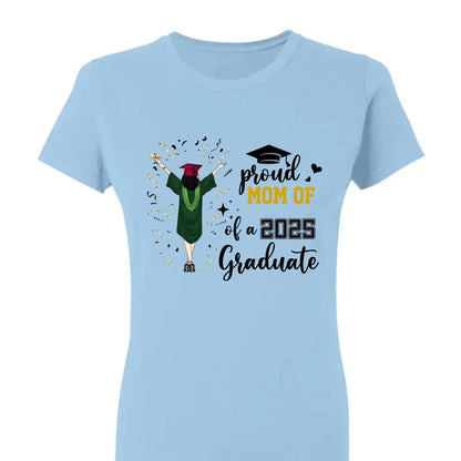 Proud Family of a 2025 Graduate – Personalized T-Shirt – Custom Graduation Party Tee for Parents, Siblings & Relatives  Ezcustomize