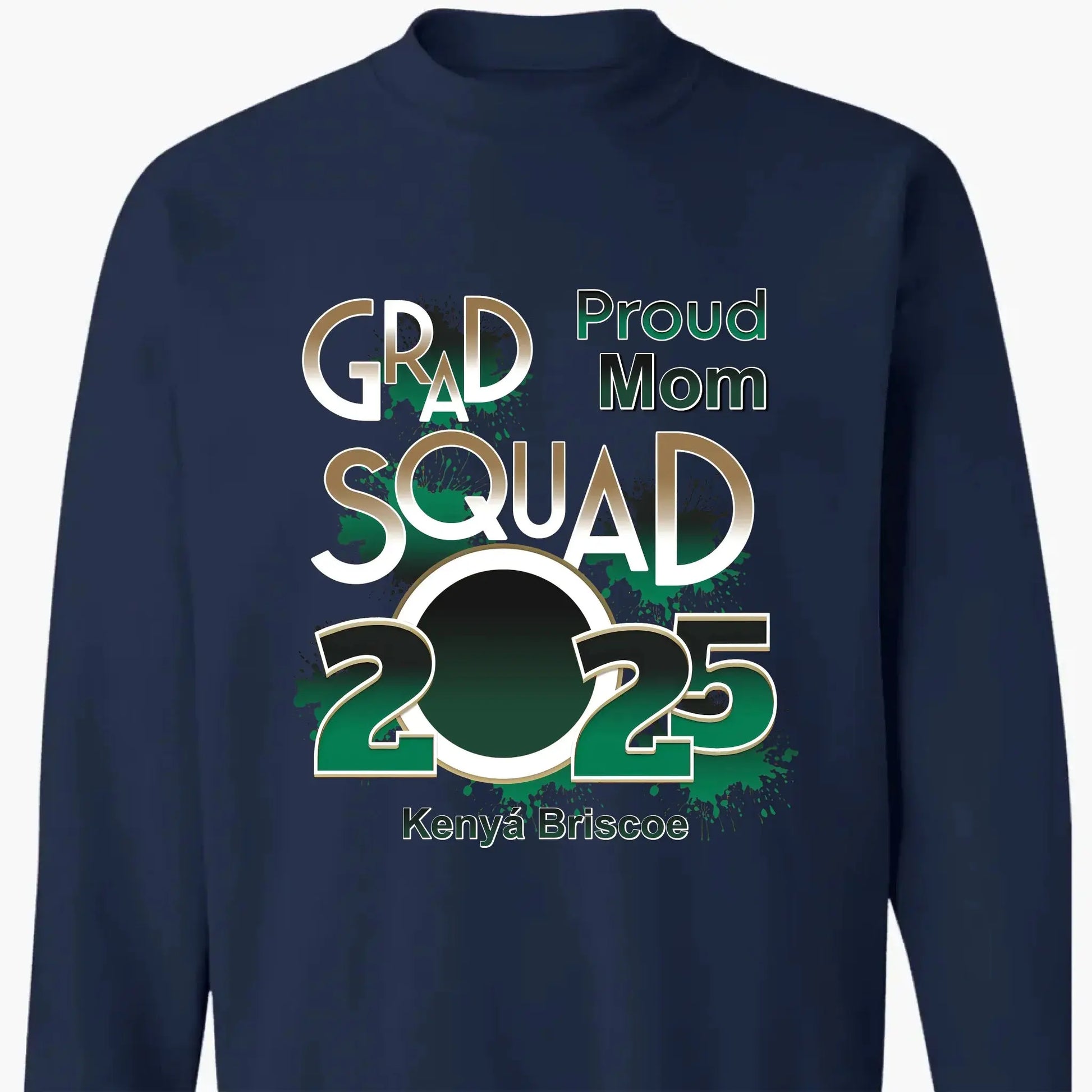 Proud Mom/Dad Squad 2025 Shirt – Personalized Graduation T-Shirt – Custom Gift for Senior Families & Graduation Day  Ezcustomize