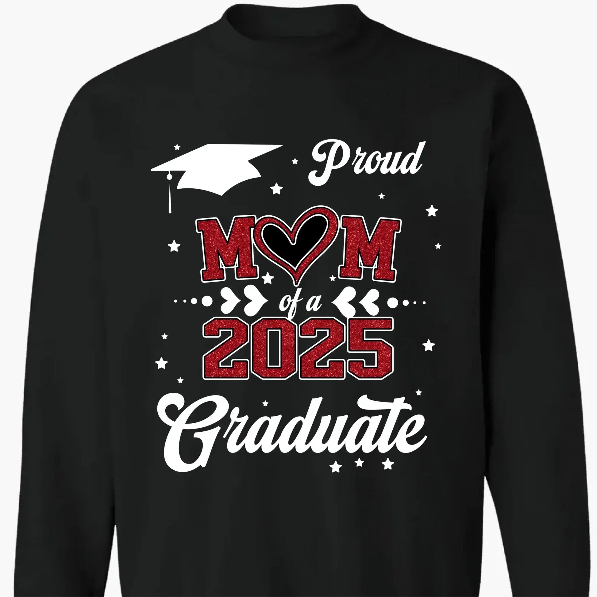 Proud Mom of a 2025 Senior – Personalized T-Shirt, Graduation Gift for Mom, Perfect for Grad Party & Family Celebrations  Ezcustomize