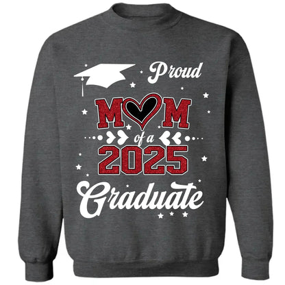 Proud Mom of a 2025 Senior – Personalized T-Shirt, Graduation Gift for Mom, Perfect for Grad Party & Family Celebrations  Ezcustomize