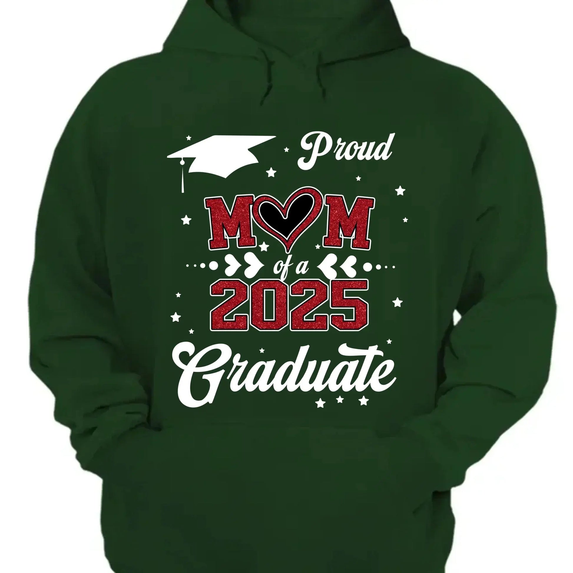 Proud Mom of a 2025 Senior – Personalized T-Shirt, Graduation Gift for Mom, Perfect for Grad Party & Family Celebrations  Ezcustomize