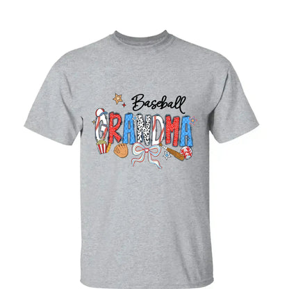 Proud Sports Grandma T-Shirt – Personalized Tee with Kids’ Names – Custom Gift for Baseball, Softball, Soccer & More  Ezcustomize