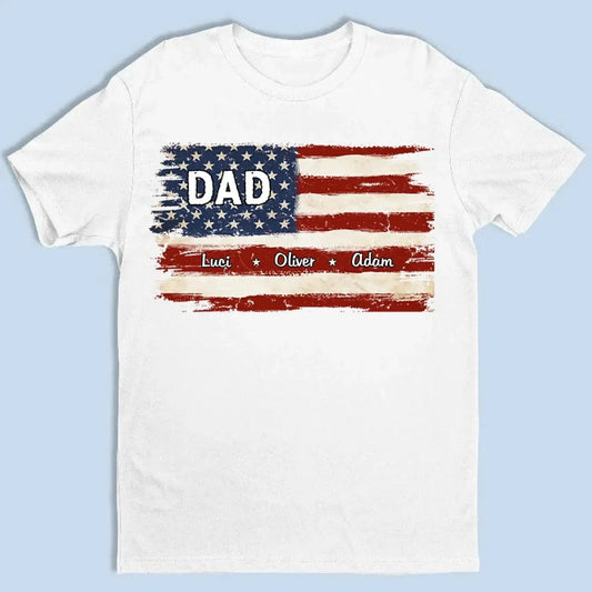 Proud To Be American - Family Personalized Custom Unisex T-shirt, Premium T-shirt, Hoodie - Gift For Dad, Grandpa  Ezcustomize