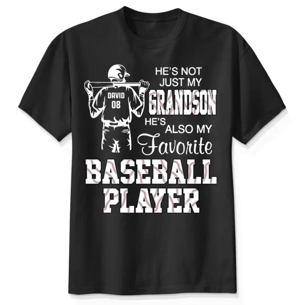 Proud of My Favorite Football Player – Personalized T-Shirt for Moms, Grandmas, Aunts, Sisters & More, Custom Family Gift for Football Fans