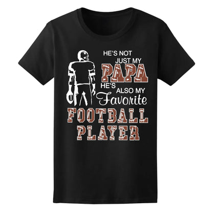 Proud of My Favorite Football Player – Personalized T-Shirt for Moms, Grandmas, Aunts, Sisters & More, Custom Family Gift for Football Fans  Ezcustomize