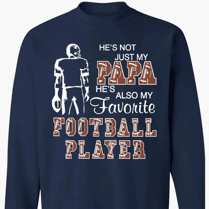 Proud of My Favorite Football Player – Personalized T-Shirt for Moms, Grandmas, Aunts, Sisters & More, Custom Family Gift for Football Fans  Ezcustomize