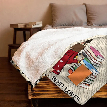 Reading Book Blanket - Personalized Blanket  Ezcustomize